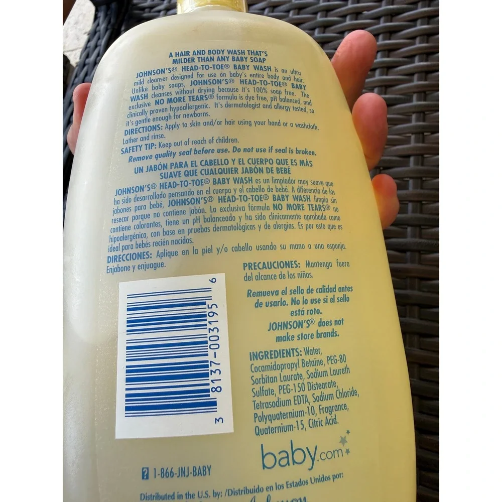 Johnsons Baby Head-to-Toe Wash 28oz and Bedtime Lotion 15oz‎ Set Bundle